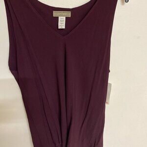 Dinah Lee Purple Women's Sleeveless Top Shirt USA‎ Made 3X NWT
